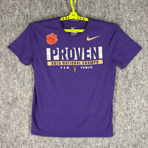 Clemson Shirt Mens large NIKE 2016 University College‎ Football Athletic Cut - Picture 1 of 8